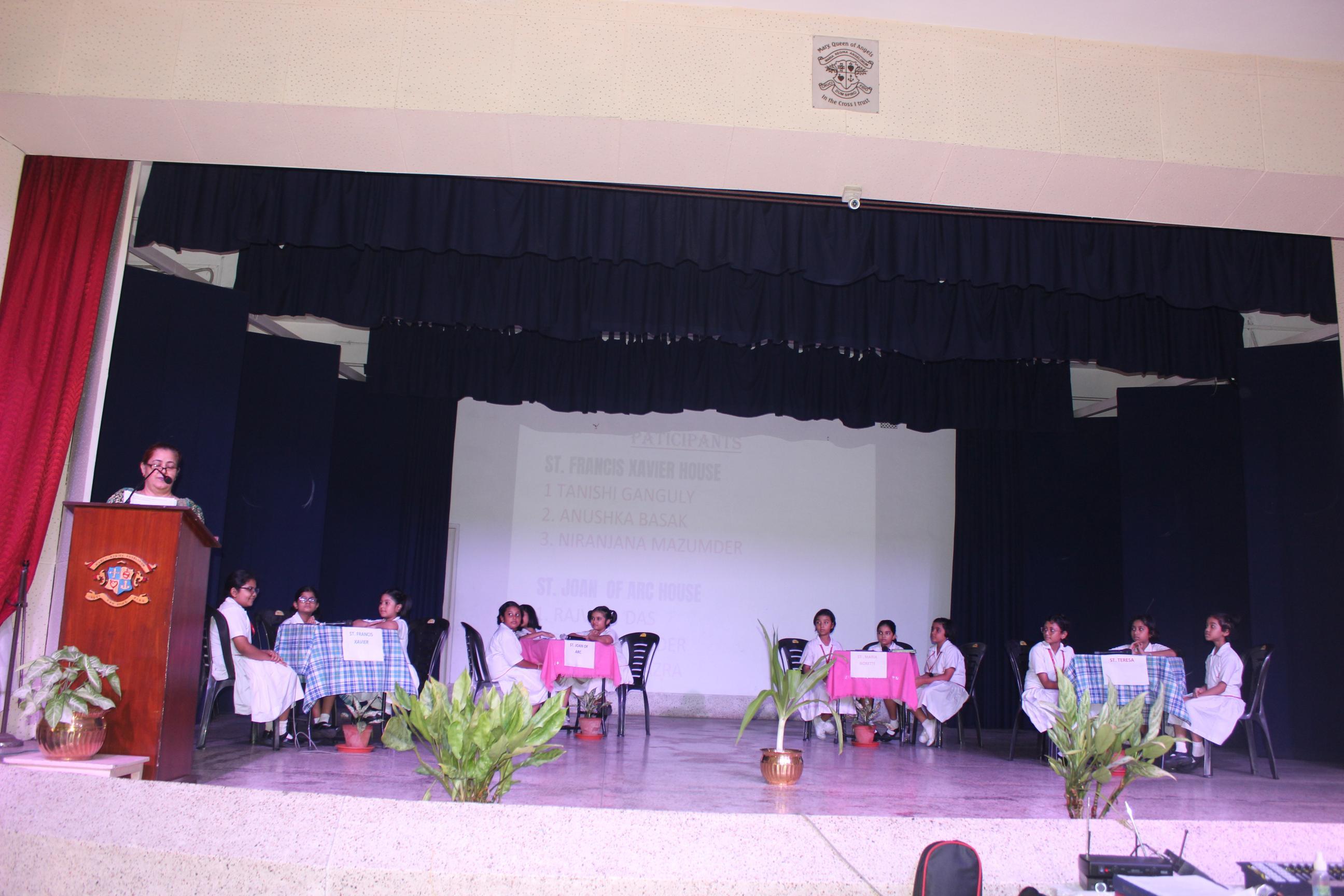 Junior Section Inter-House Quiz Competition 2024